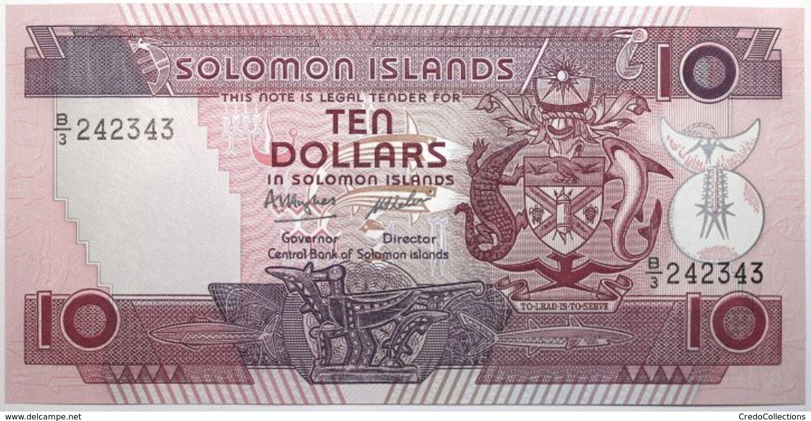 Salomon - 10 Dollars - 1986 - PICK 15a - NEUF - Solomon Islands