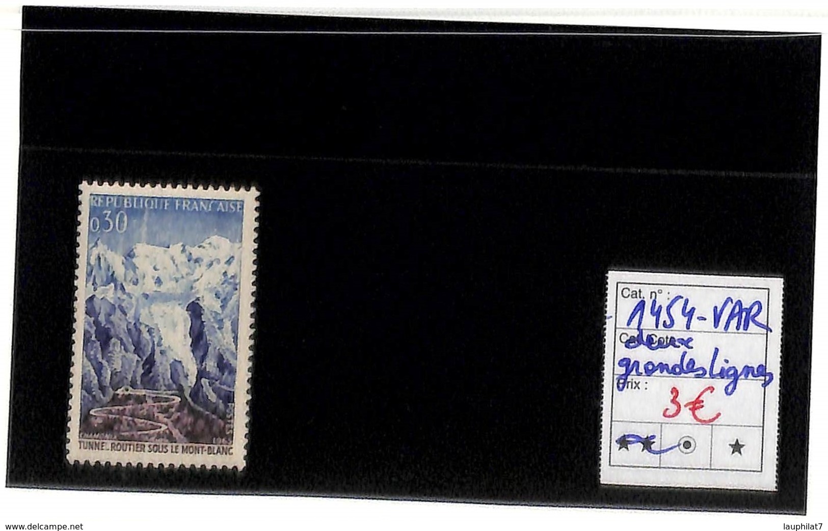 [833736]TB//**/Mnh-France  - N° 1454-VAR, Deux Grandes Lignes, Paysages, Montagne - Unclassified