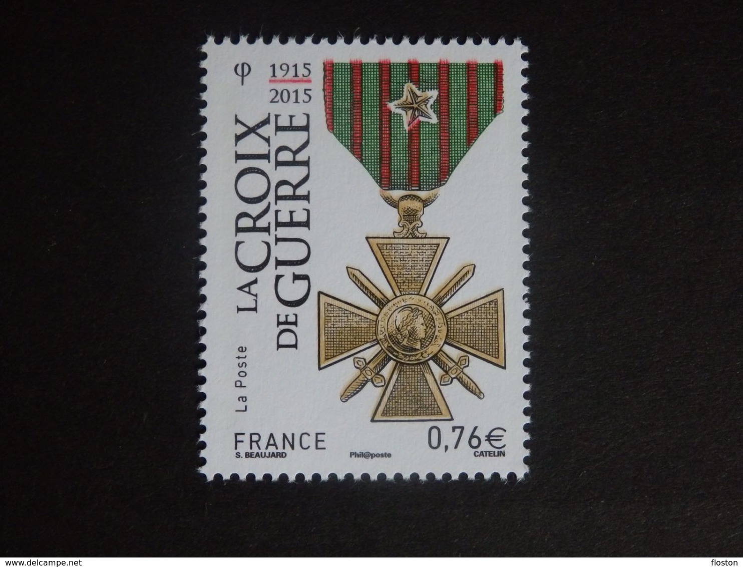 N°4942 - La Croix De Guerre - 0€76 - 2 Bandes De Phosphore à Gauche - Gomme D'origine - LUXE** - Ongebruikt