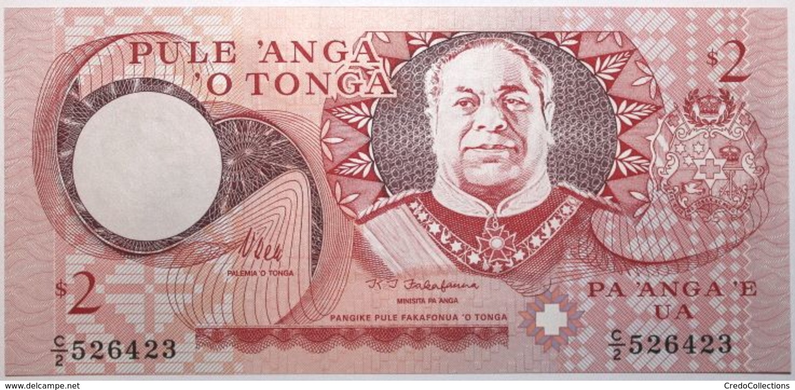 Tonga - 2 Pa'Anga - 1995 - PICK 32c - NEUF - Tonga
