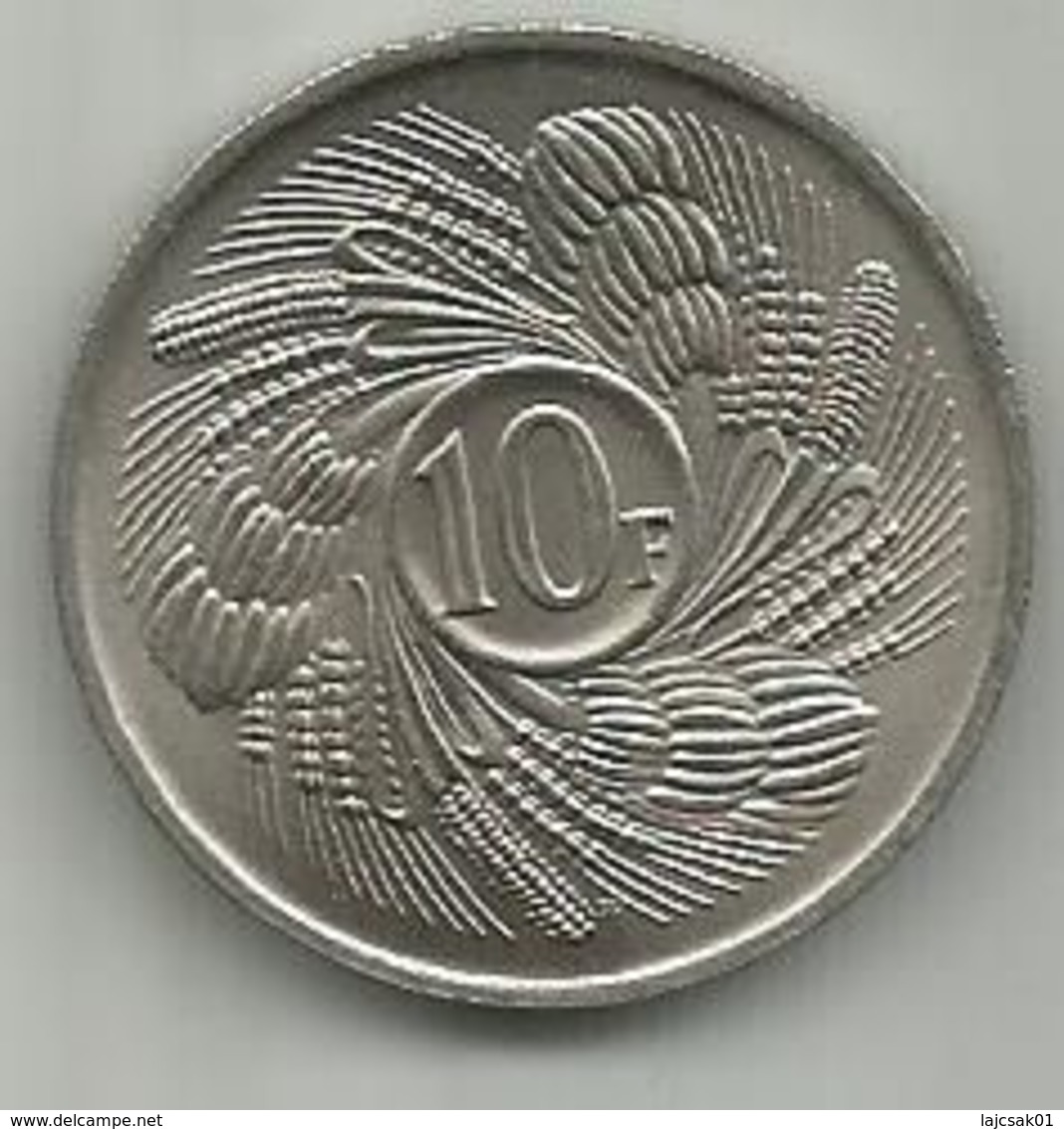 Burundi 10 Francs 1968. FAO KM#17 - Burundi