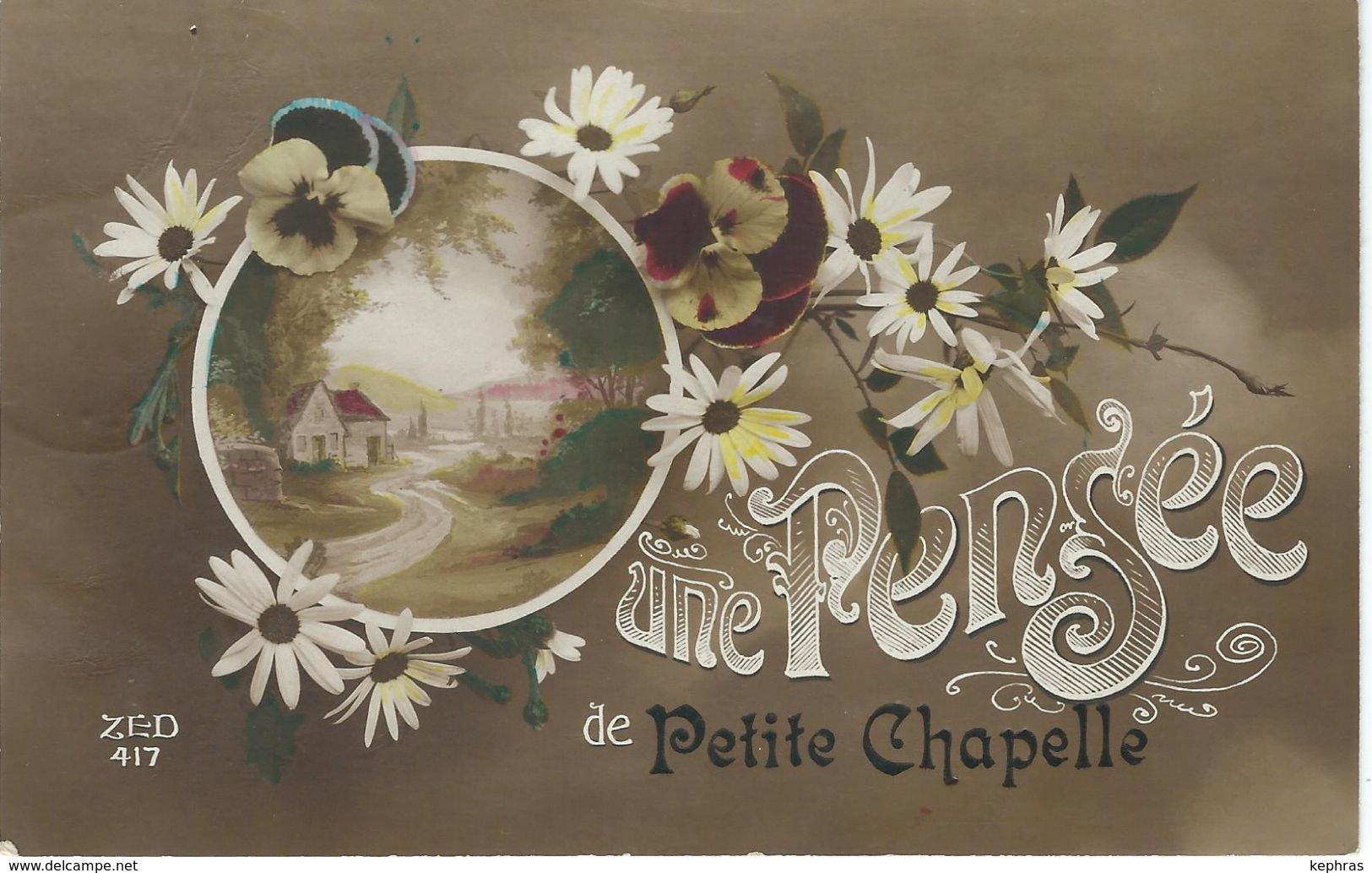 Une Pensée De PETITE CHAPELLE - Courrier De 1919 - Couvin