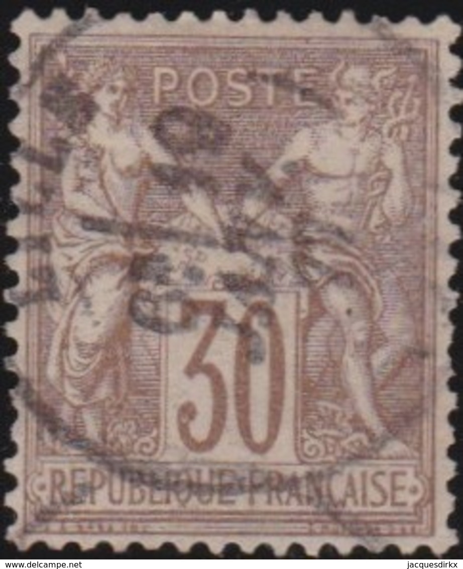 France  .    Yvert   .    69         .     O     .     Oblitéré   .   /  . Cancelled - 1876-1878 Sage (Type I)