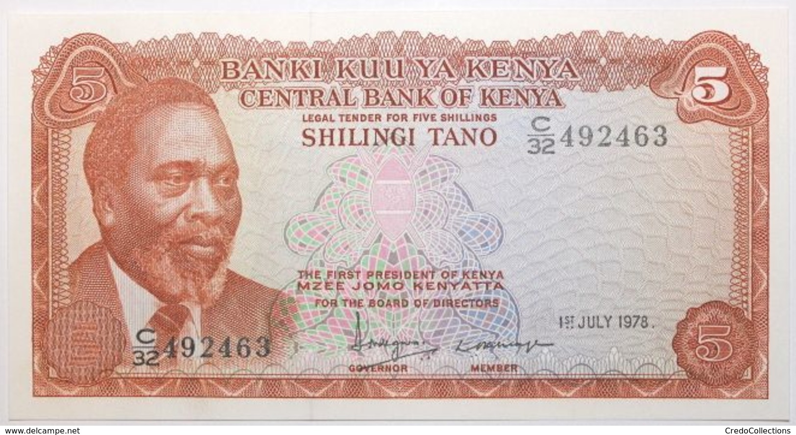 Kenya - 5 Shillings - 1978 - PICK 15 - NEUF - Kenia