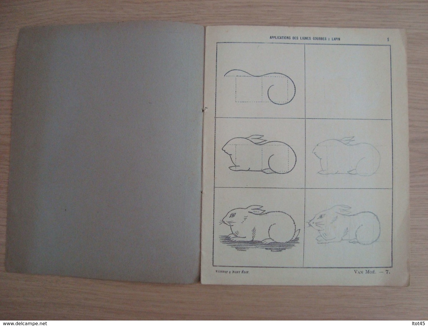 CAHIER DE DESSIN N°7 METHODE VAN MOE VUIBERT ET NONY EDITEURS - Omslagen Van Boeken