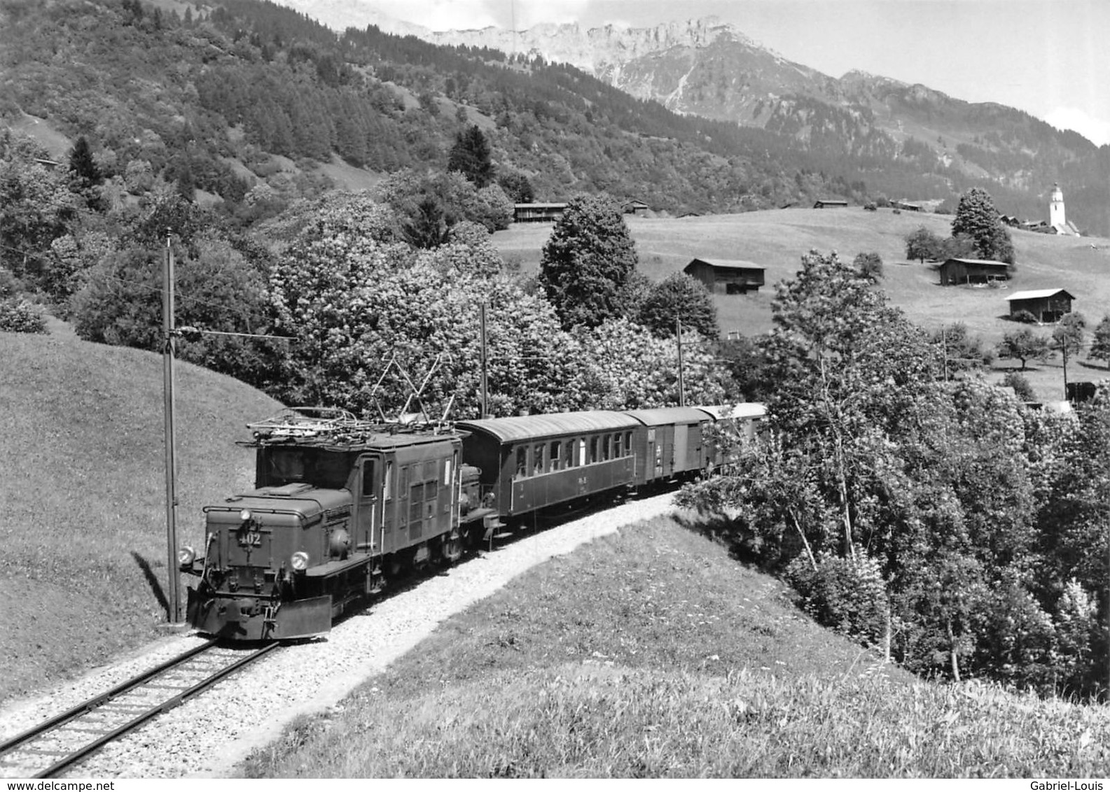 BVA - Entre Saas Et Küblis - Ge 6/6 I 402  - Rhätische Bahn - RhB - R.h.B. Ligne De Chemin De Fer Train - Küblis