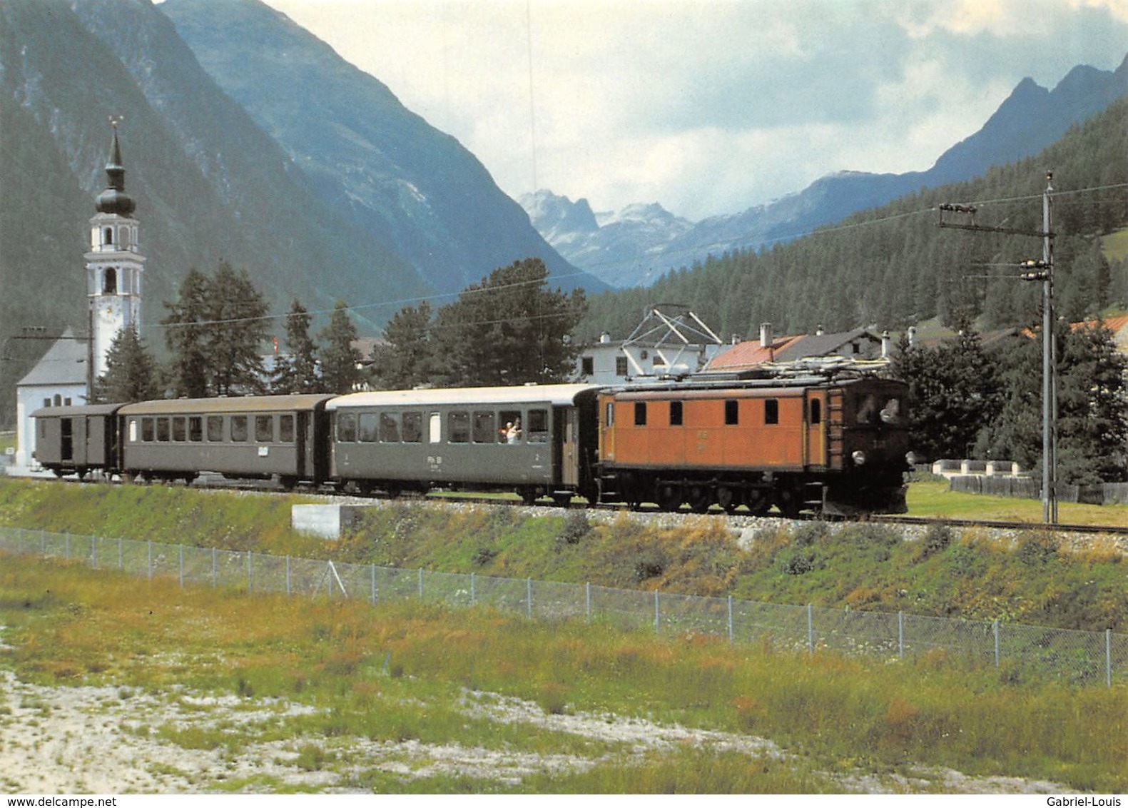 BVA - Bever Ge 4/6 391 - Rhätische Bahn - RhB - R.h.B. Ligne De Chemin De Fer Train - Bever