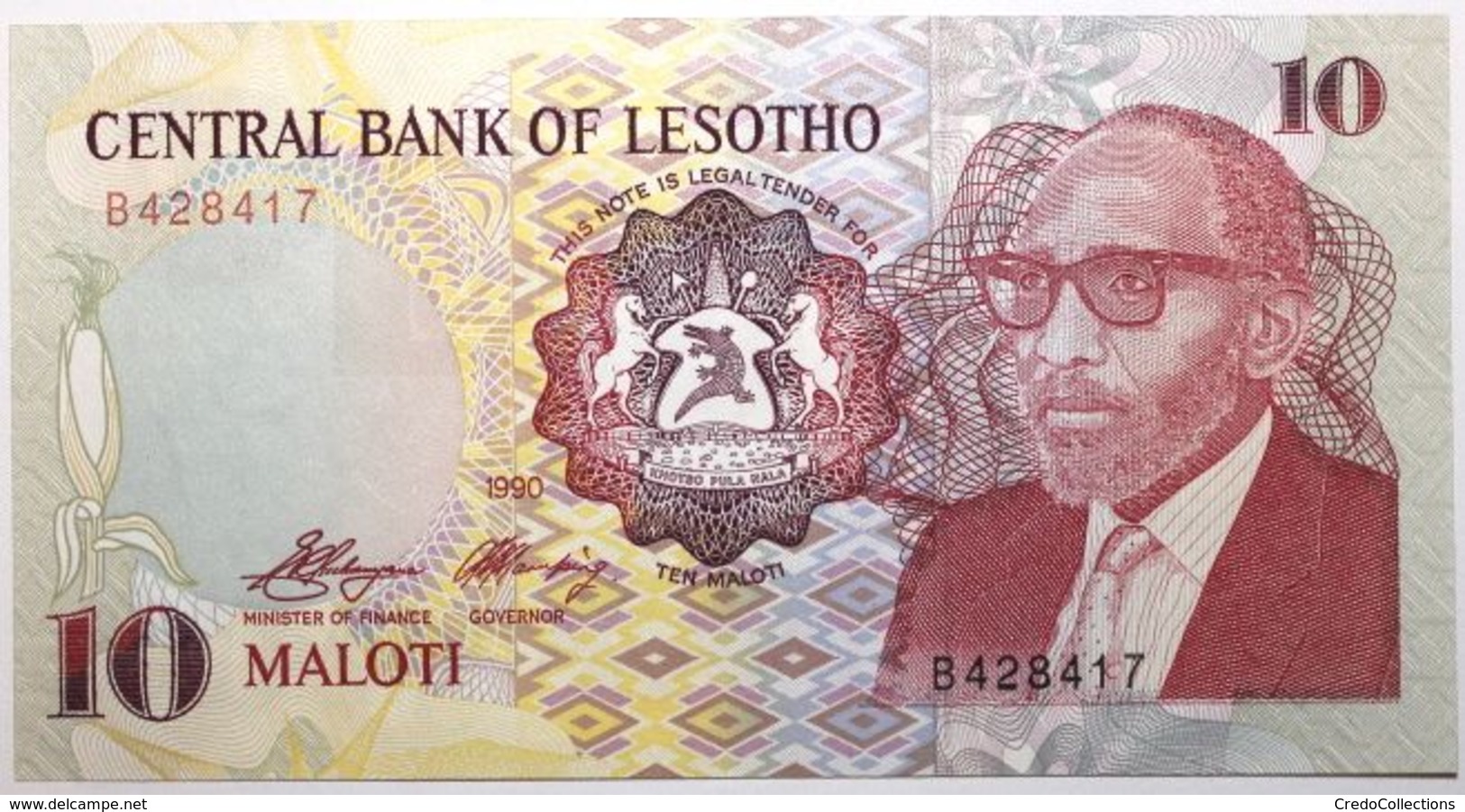 Lesotho - 10 Maloti - 1990 - PICK 11a - NEUF - Lesotho
