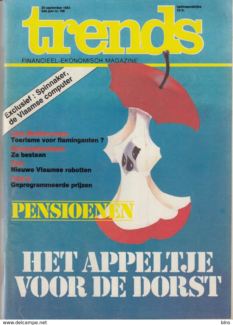Trends 30 September 1983 - Pensioenen - Spinnaker De Vlaamse Computer - Bell - Allgemeine Literatur