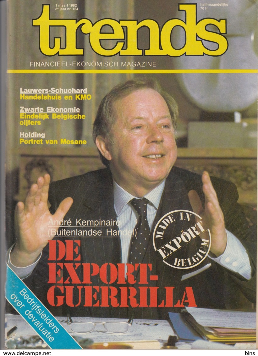 Trends 1 Maart 1982 - André Kempinaire - Lauwers-Schuchard - Mosane - Algemene Informatie