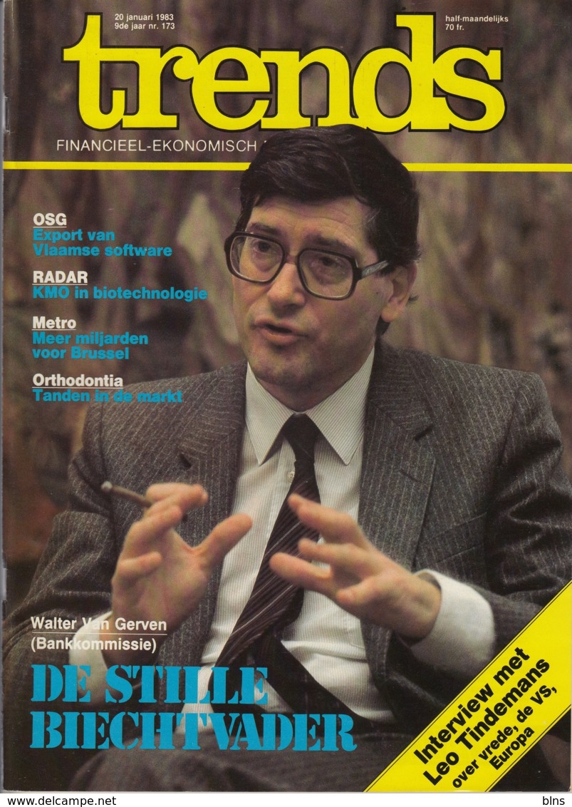Trends 20 Januari 1983 - Walter Van Gerven - Leo Tindemans - OSG - Radar - Informations Générales