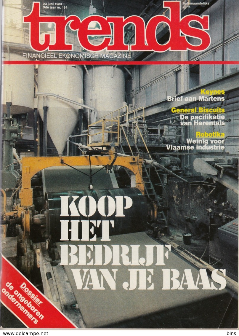 Trends 23 Juni 1983 - Koop Het Bedrijf Van Je Baas - Keynes - General Biscuits - Robotika - Allgemeine Literatur