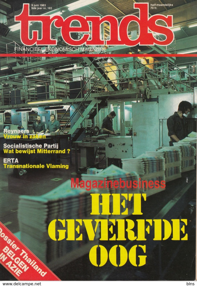 Trends 9 Juni 1983 - Magazinebusiness - Reynaers - ERTA - Socialistische Partij - Algemene Informatie