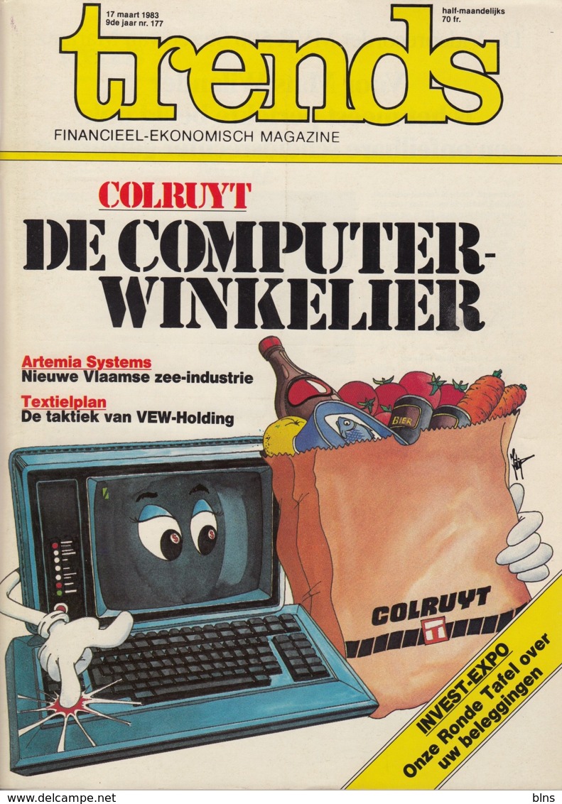 Trends 17 Maart 1983 - Colruyt De Computerwinkelier - Artemia Systems - Textielplan VEW-Holding - Allgemeine Literatur