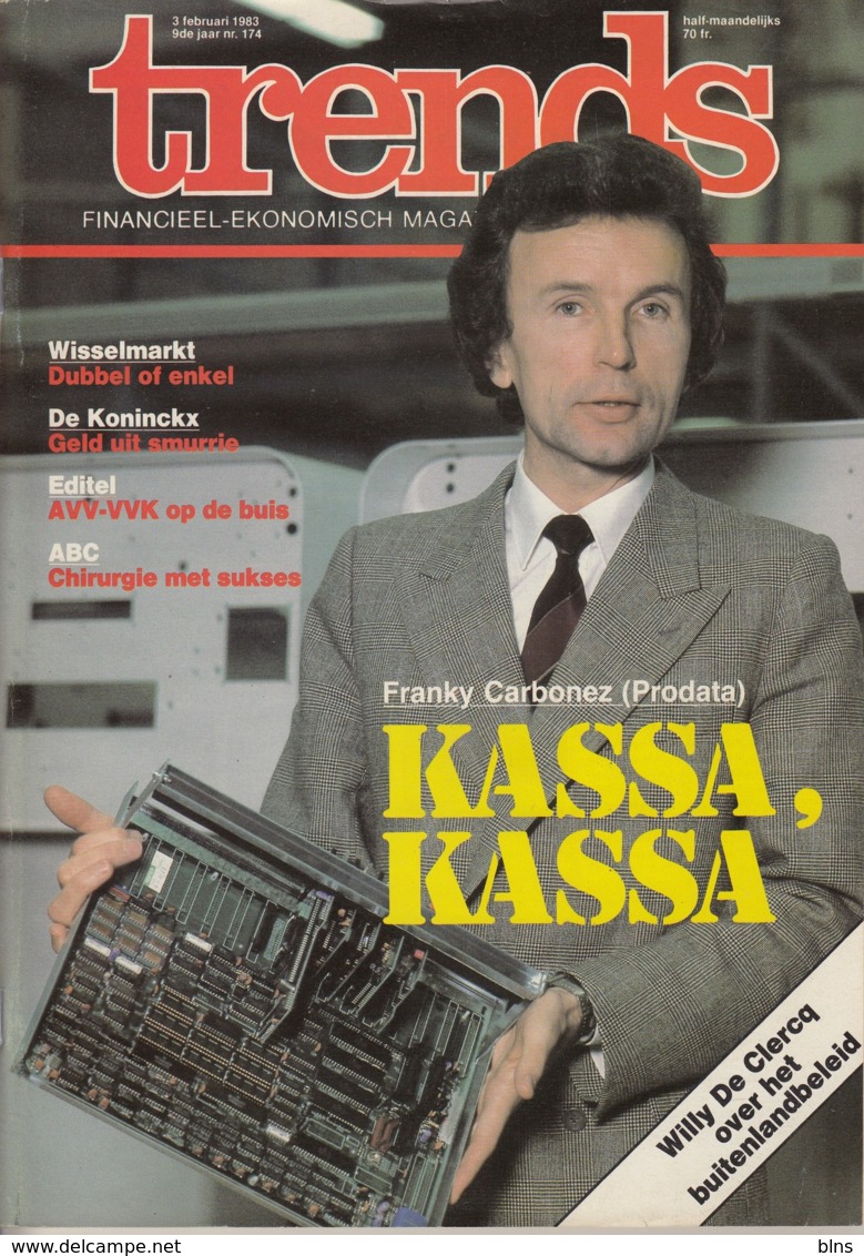 Trends 3 Februari 1983 - Franky Carbonez Prodata - De Koninckx Editel ABC Willy De Clercq - Informations Générales