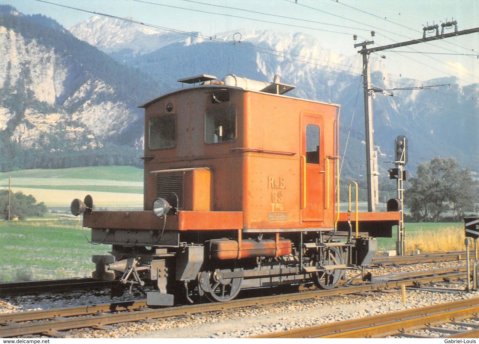 BVA - Untervaz Tm 2/2 69- Rhätische Bahn - RhB - R.h.B. Ligne De Chemin De Fer Train - Vaz/Obervaz
