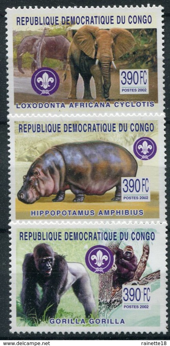 Congo (rep Démocratique)    Faune Et Scoutisme    1582/1584 ** - Autres & Non Classés