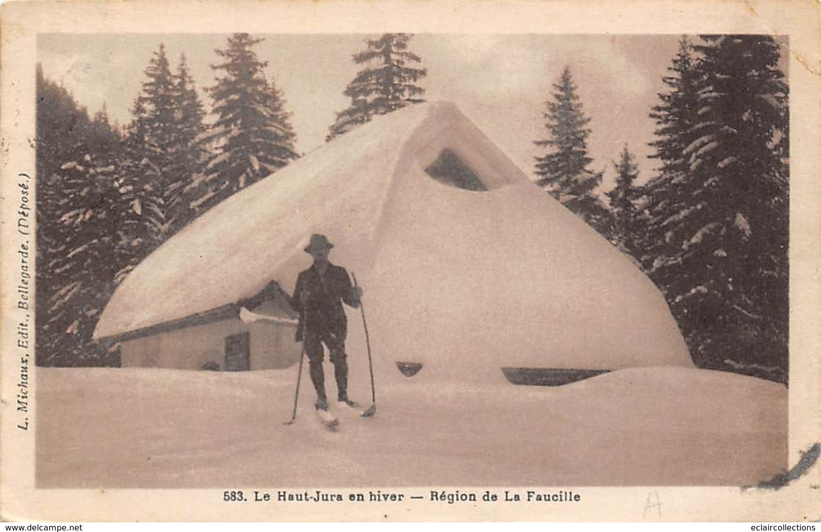 Col De La Faucille         39        Skieur Dans Le Haut Jura        (voir Scan) - Other & Unclassified