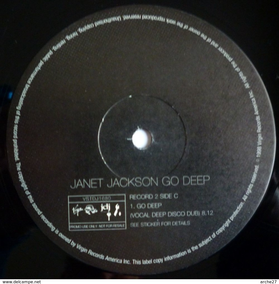 JANET JACKSON - MX - 2 X 45T - Disque Vinyle - Go Deep - 1680 - Promo - Dance, Techno En House