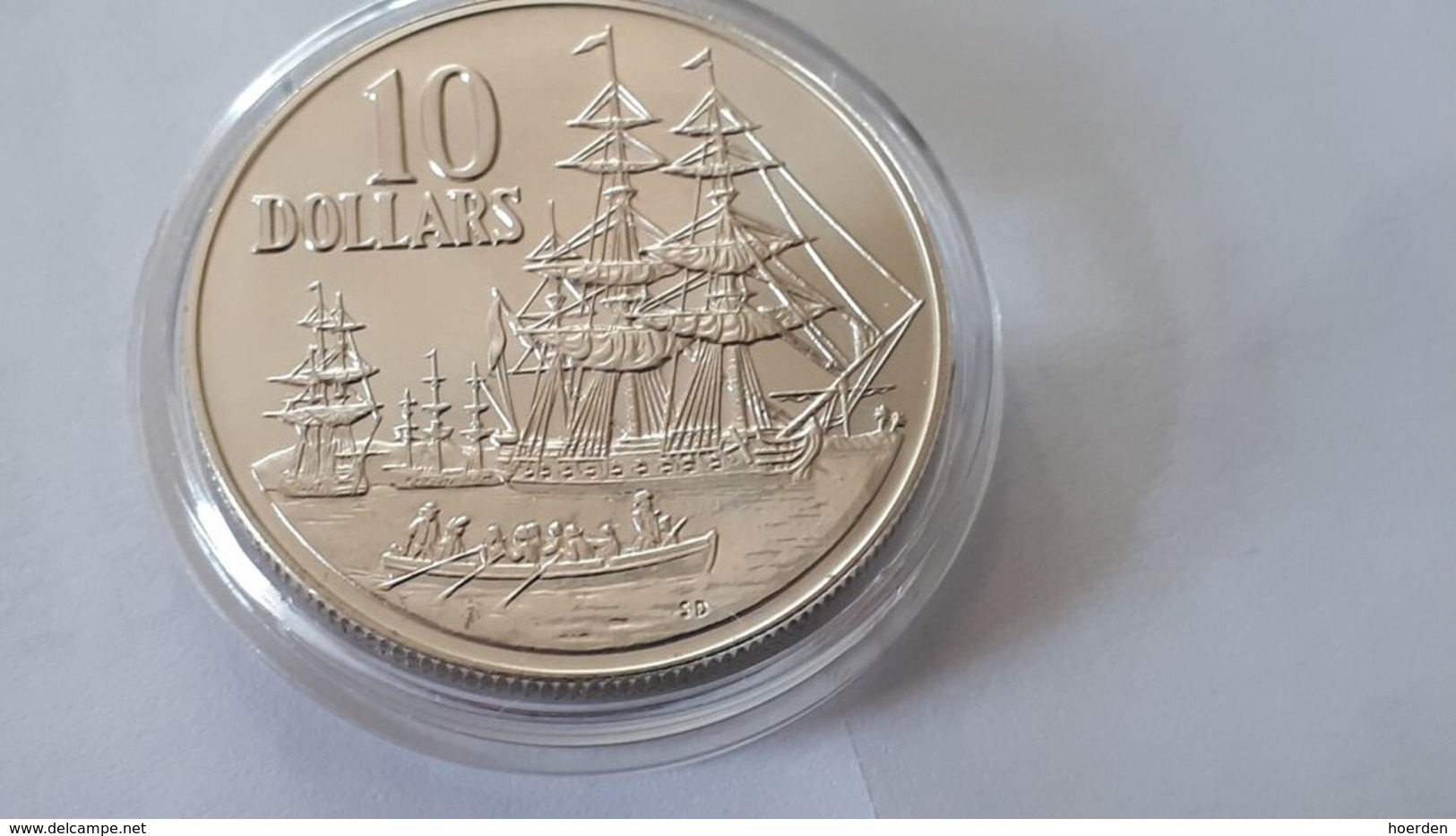 Australia 10 Dollars 1988 - Landing Of Governor Philip At Port Jackson - Silver - Stgl./unc. Ship - Sonstige – Ozeanien