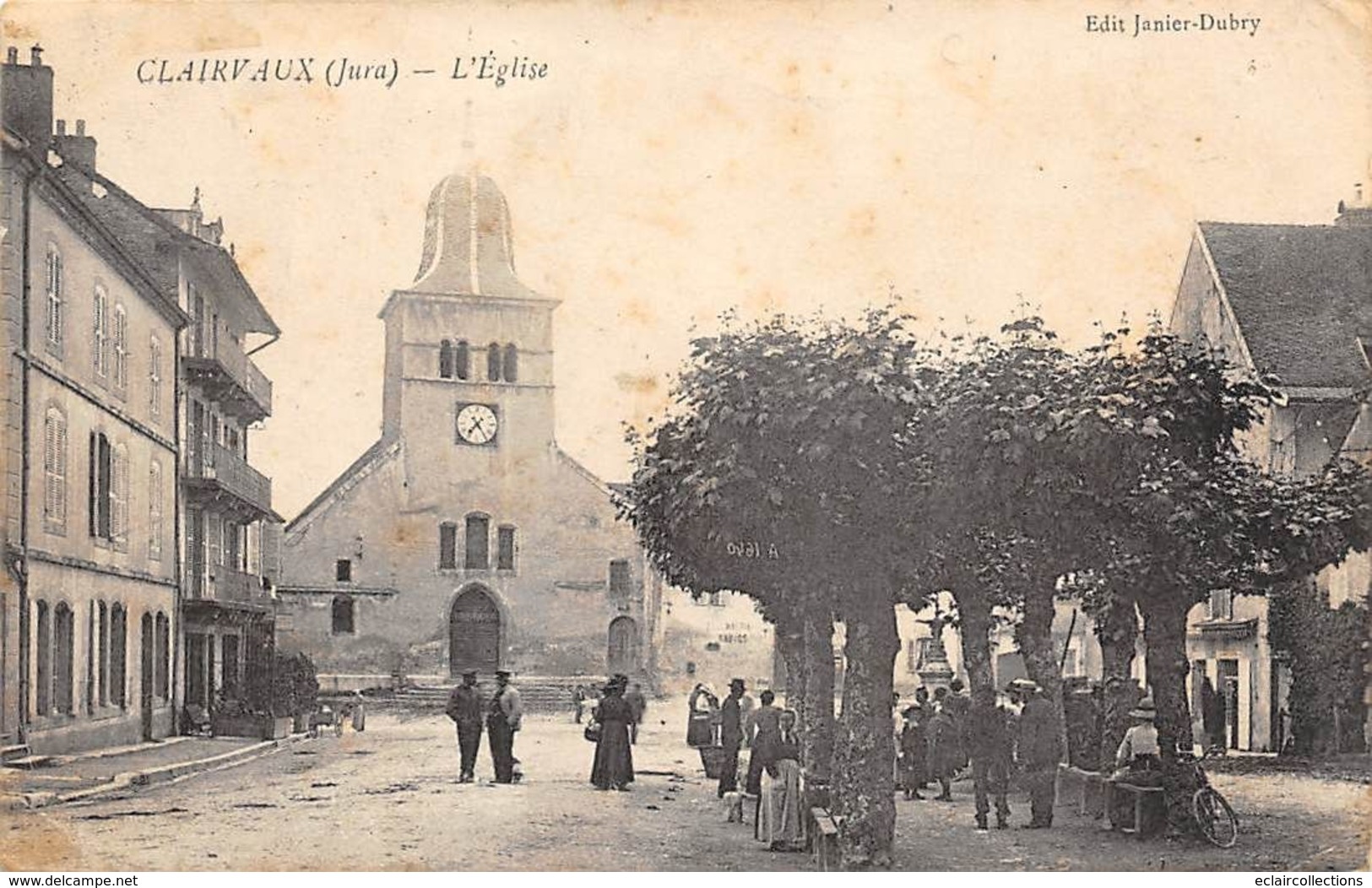 Clairvaux         39         Place Et Eglise    (voir Scan) - Autres & Non Classés