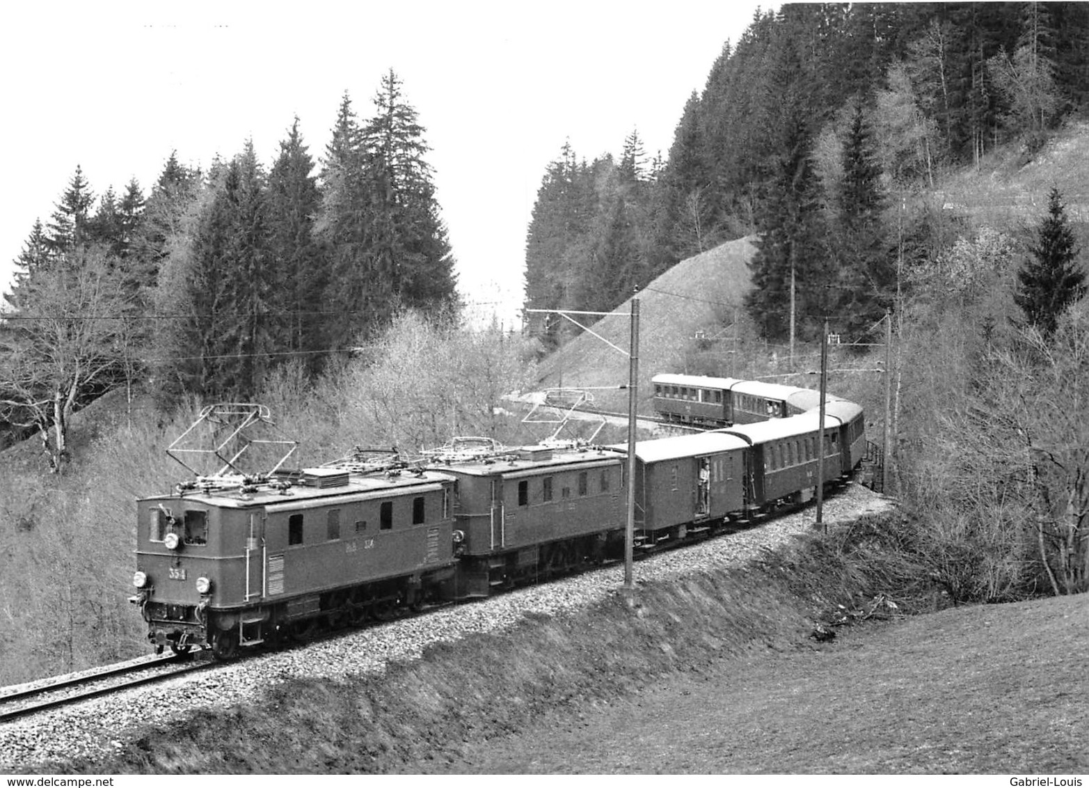 BVA - Entre Saas Im Prättigau Et Serneus Train Spécial - Rhätische Bahn - R.h.B. Ligne De Chemin De Fer Train - Saas Im Prättigau