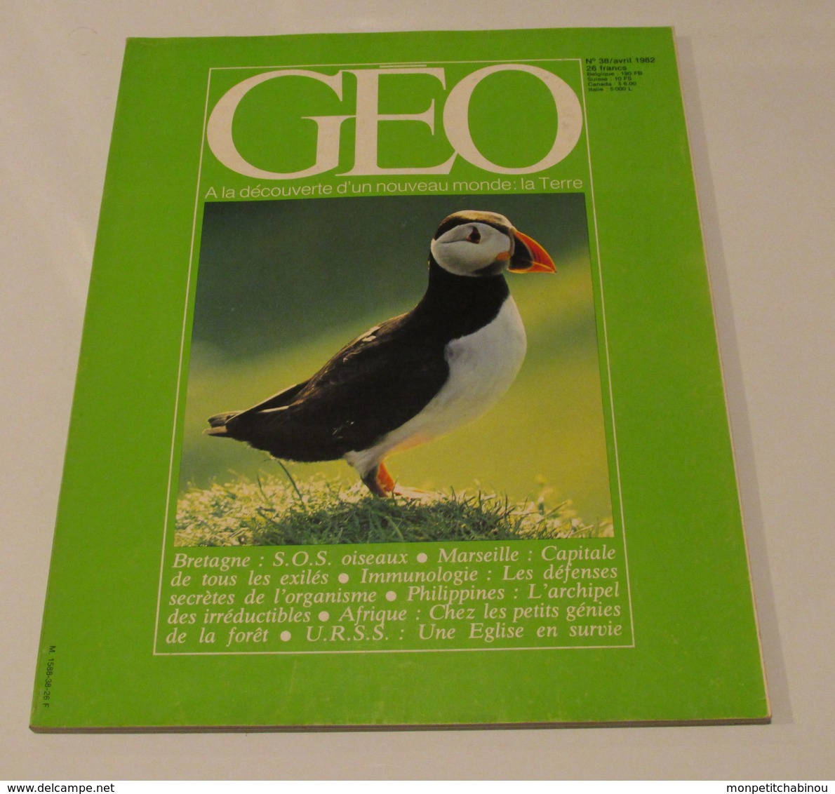 GEO N°38 (04/1982) : Bretagne, SOS Oiseaux - Géographie