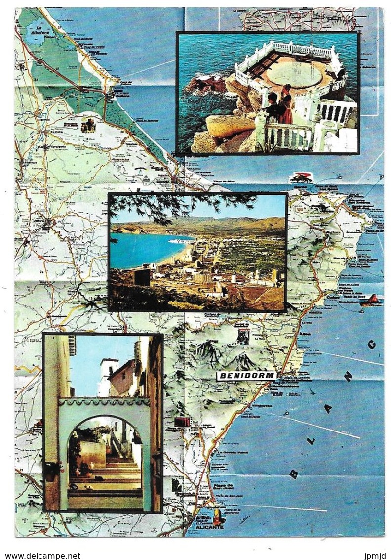 BENIDORM - Multiviews - Multivues Avec Carte Géographique - N° 101 - Alicante