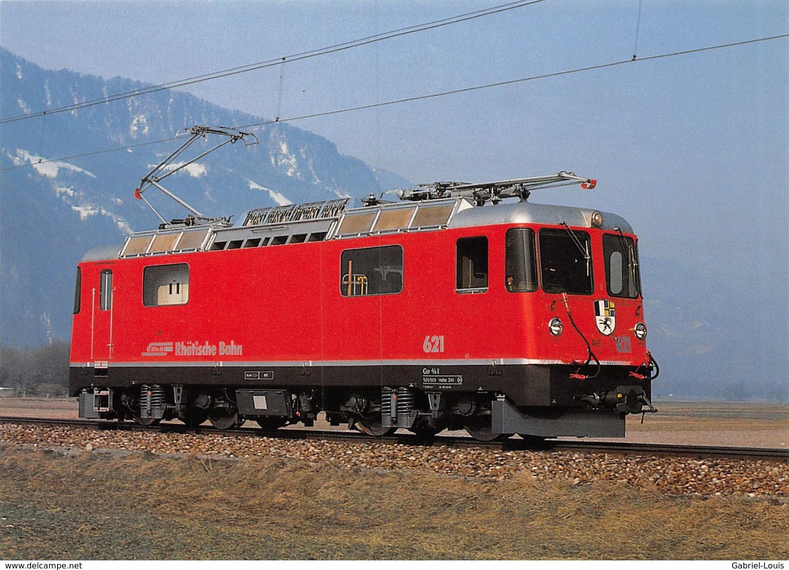 Ge 4/4 II 621 Landquart  -  Rhätische Bahn -  Rhb - R.h.B. Ligne De Chemin De Fer Train - Landquart