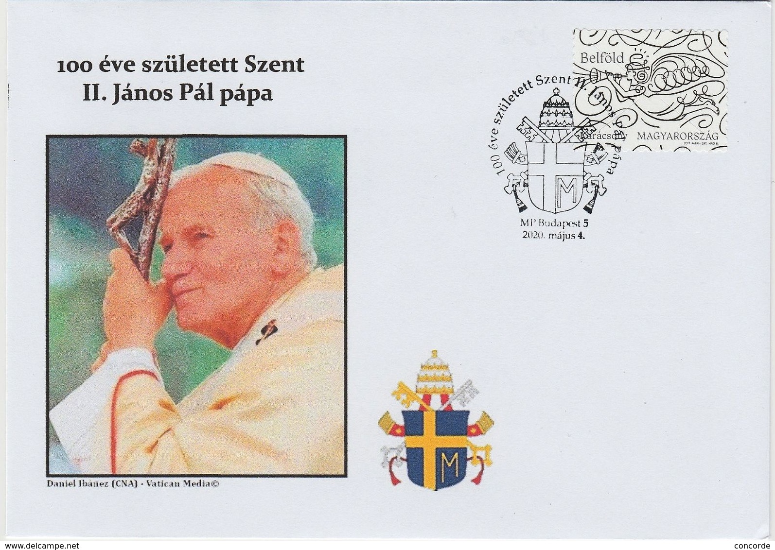 Hungary/Ungarn,Sstpl."100.Geburtstag Papst Johan.Paul II/100 Rocznicy Urodzin Jana Pawla II" - Papas