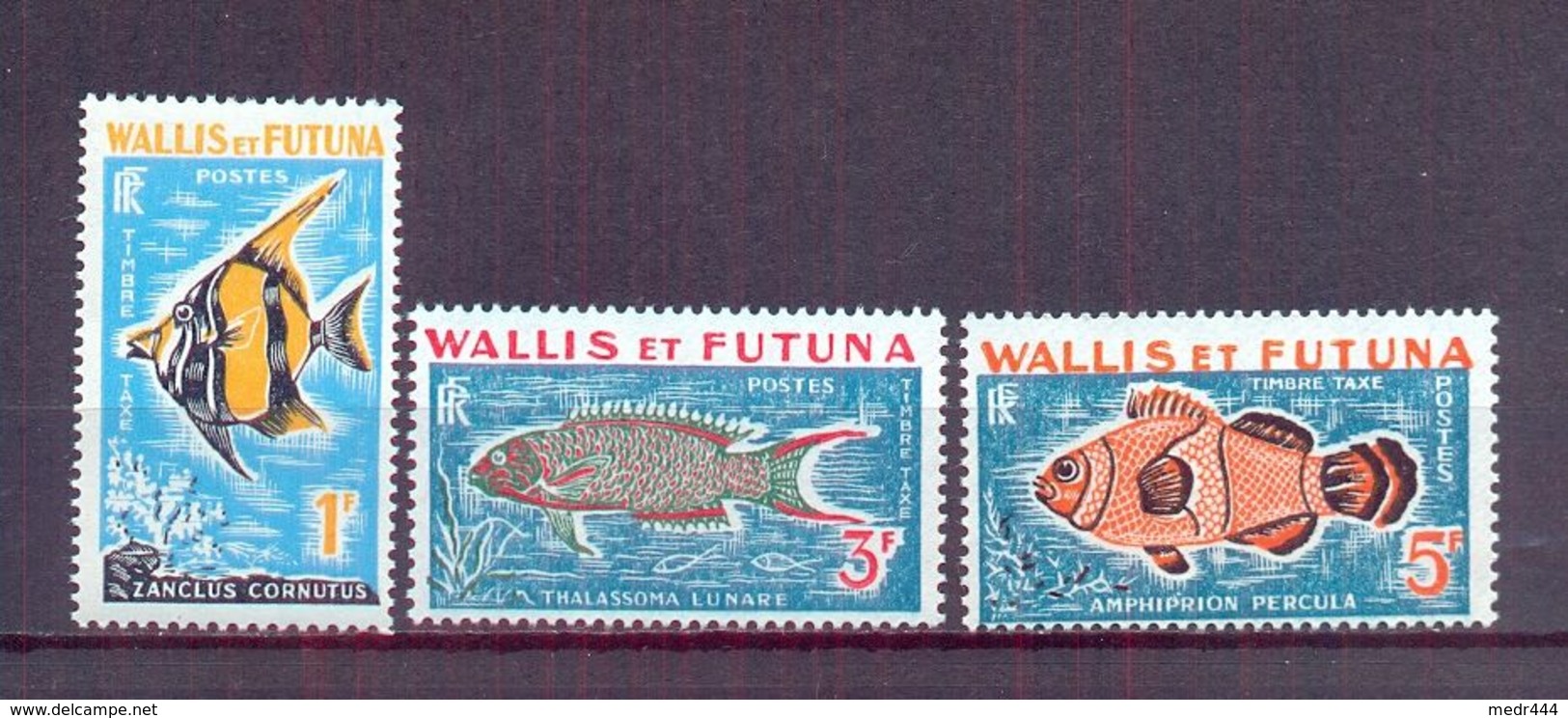 Wallis And Futuna 1963 - Postage Due Stamps - Fish - Stamps 3v - Complete Set - MNH ** - Excellent Quality - Nuovi