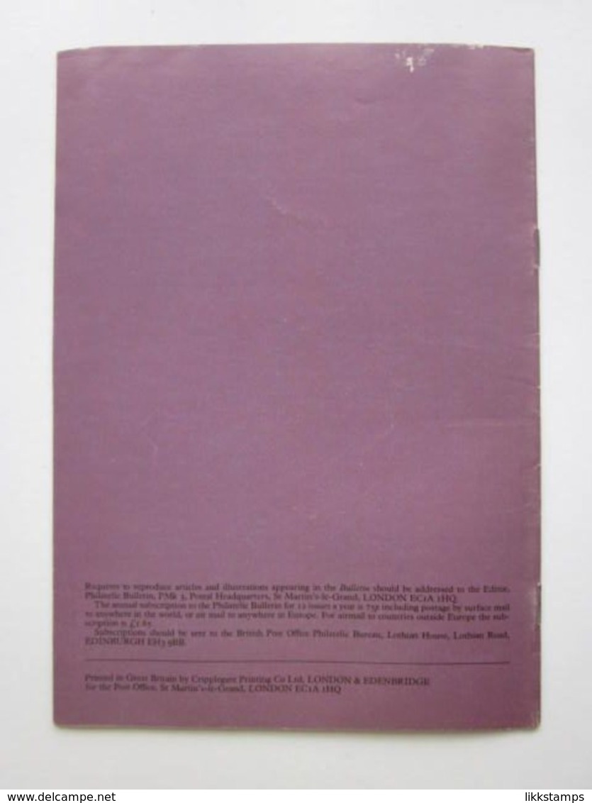 THE PHILATELIC BULLETIN AUGUST 1975 VOLUME NUMBER 12 ISSUE No. 12, ONE COPY ONLY. #L0238 - Anglais (àpd. 1941)
