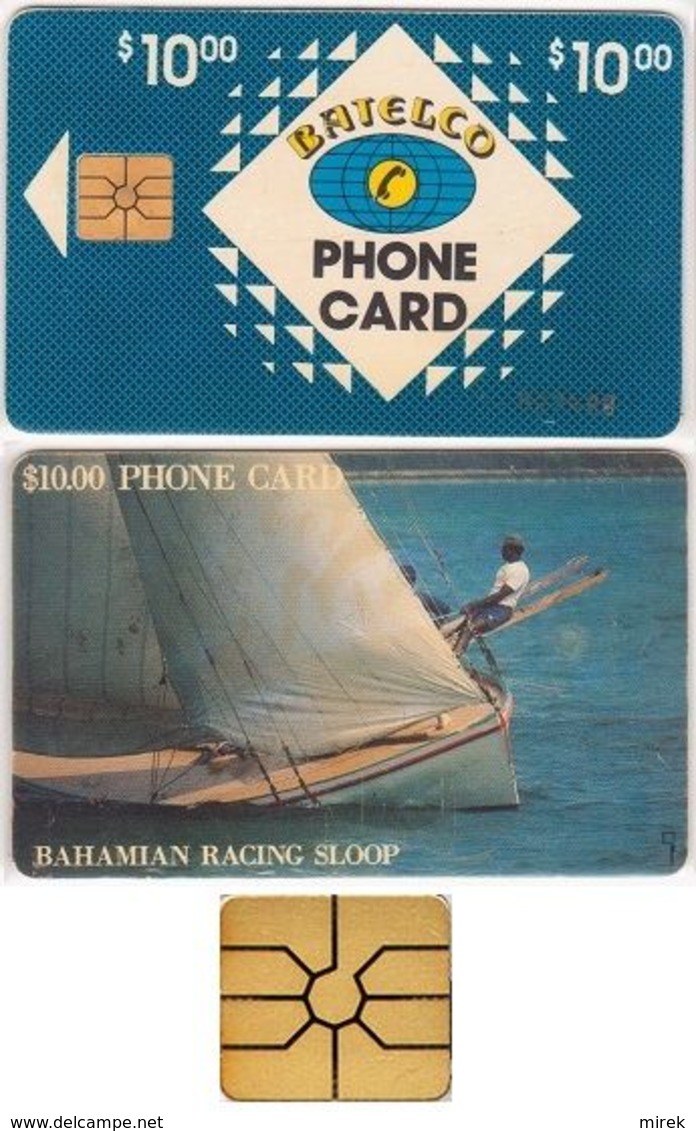 14/ Bahamas; P3. Racing Loop, Gold CN, Chip GEM 1B.1, Transparent Logo - Bahama's