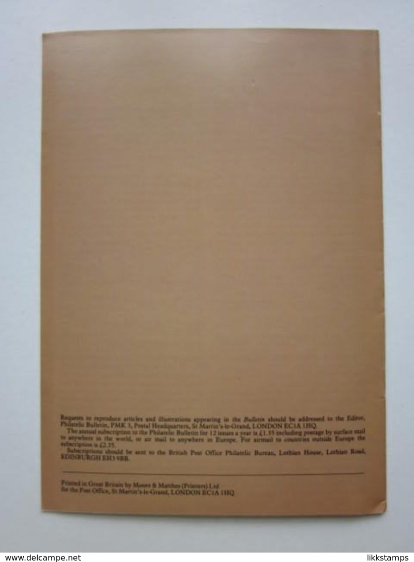 THE PHILATELIC BULLETIN FEBRUARY 1979 VOLUME NUMBER 16 ISSUE No.6, ONE COPY ONLY. #L0241 - English (from 1941)