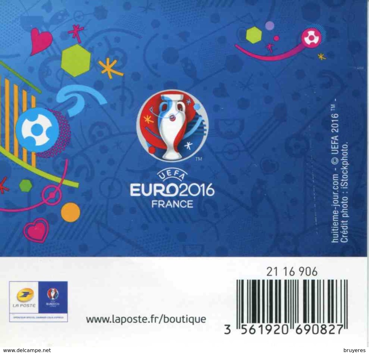 Mini Collector De 2016 Avec Timbre Adhésif "MARSEILLE - UEFA EURO 2016 - Europe Phil@poste" - Collectors