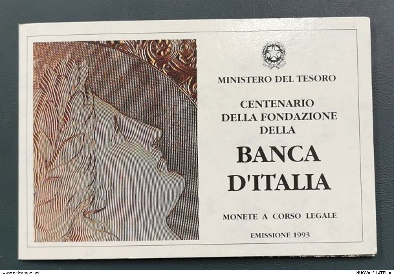 ITALIA 1993 MONETA COMMEMORATIVA BANCA D'ITALIA - Commemorative