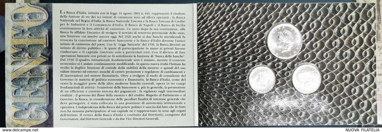 ITALIA 1993 MONETA COMMEMORATIVA BANCA D'ITALIA - Commemorative