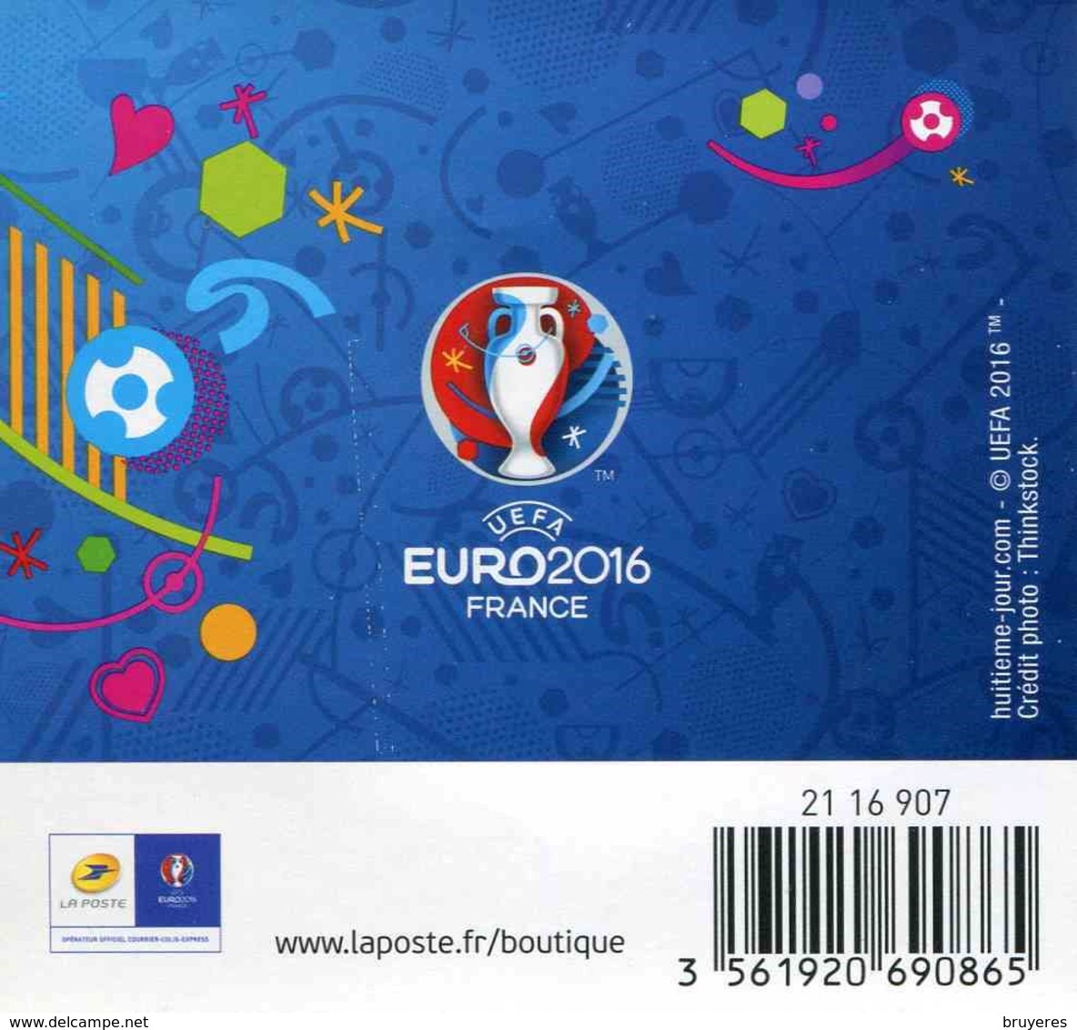 Mini Collector De 2016 Avec Timbre Adhésif "NICE - UEFA EURO 2016 - Europe Phil@poste" - Collectors