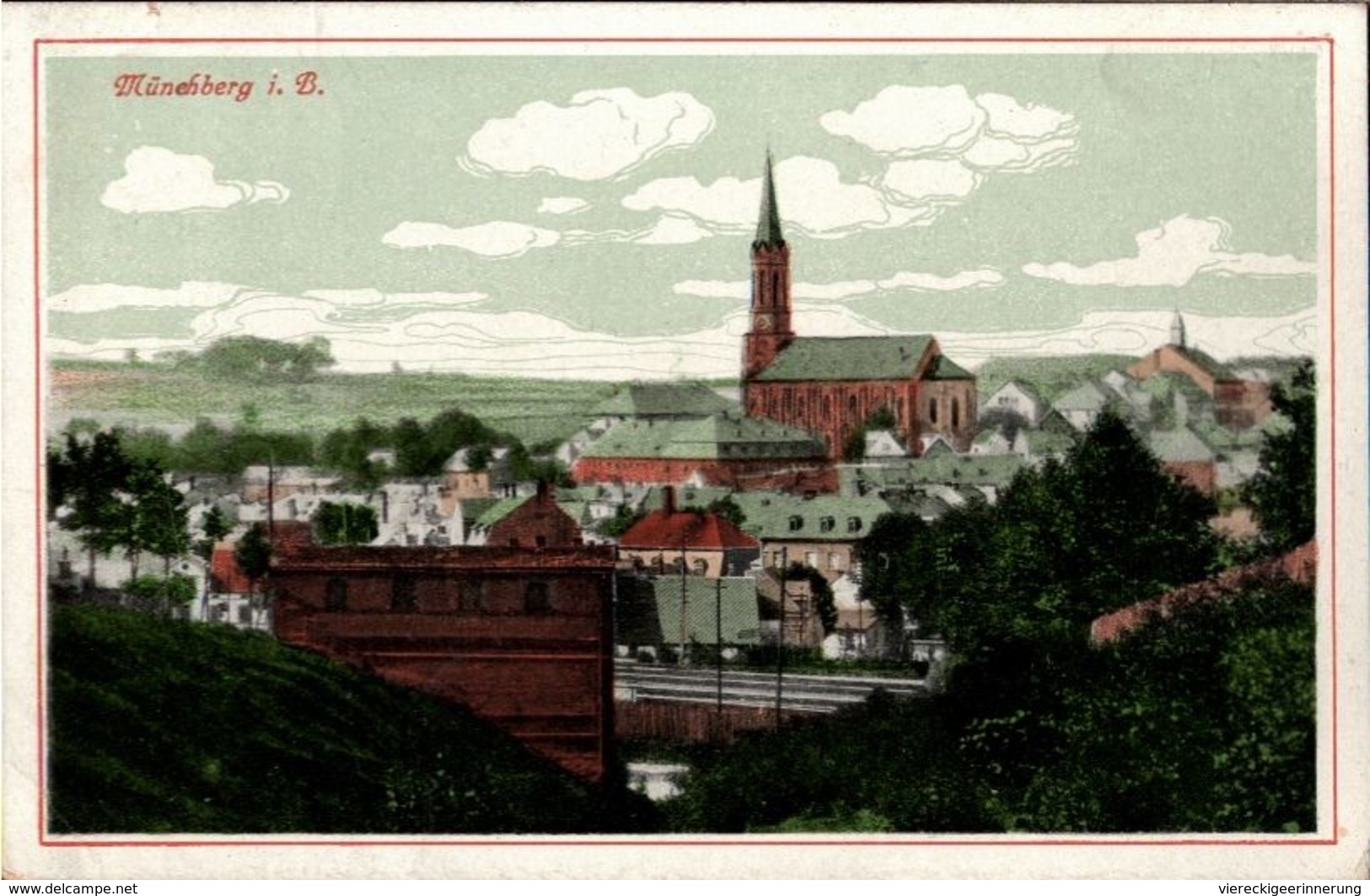 ! Alte Ansichtskarte Münchberg, 1917, Bayern - Other & Unclassified