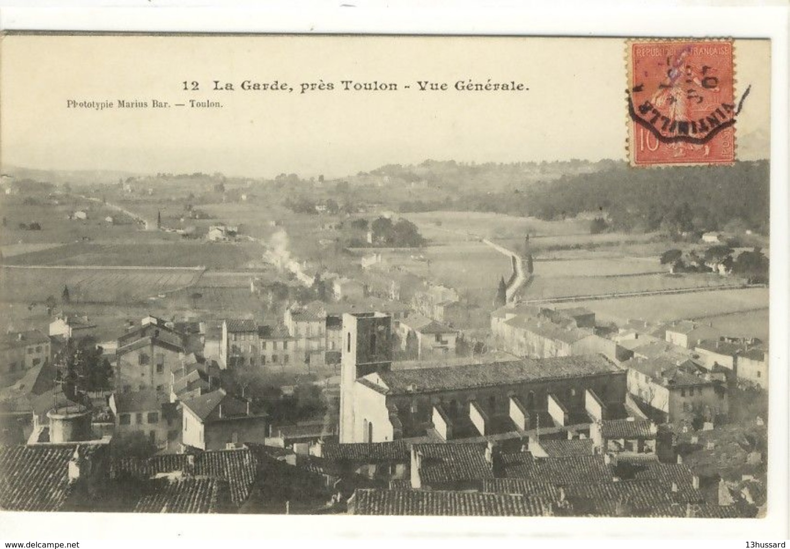 Carte Postale Ancienne La Garde Près Toulon - Vue Générale - La Garde