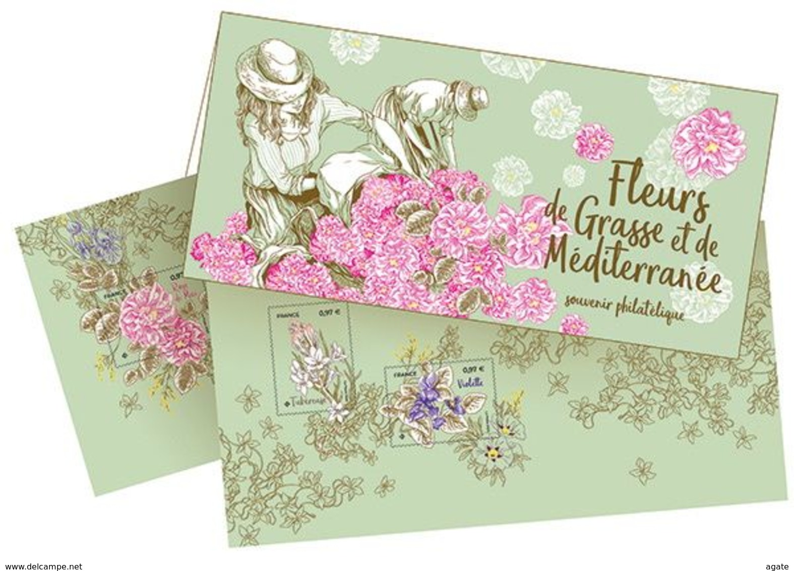 Souvenir Philatélique Fleurs De Grasse Et De Méditerranée (2020) Neuf** - Mint/Hinged