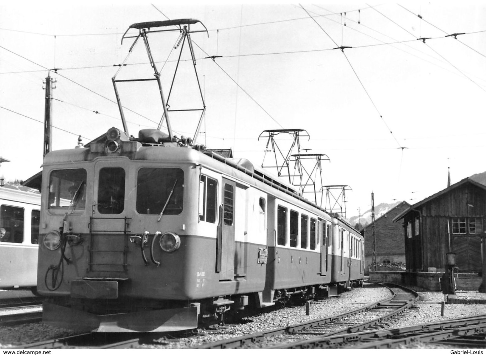 BVA - Montbovon - Montreux Oberland Bernois MOB M.O.B Ligne De Chemin De Fer Train - Montbovon