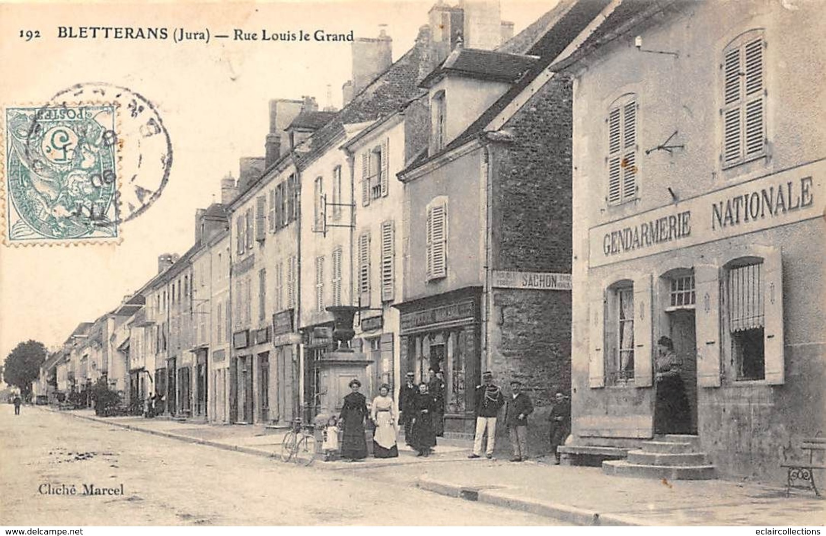 Bletterans            39       Rue Louis Le Grand.   Gendarmerie Nationale        (voir Scan) - Autres & Non Classés