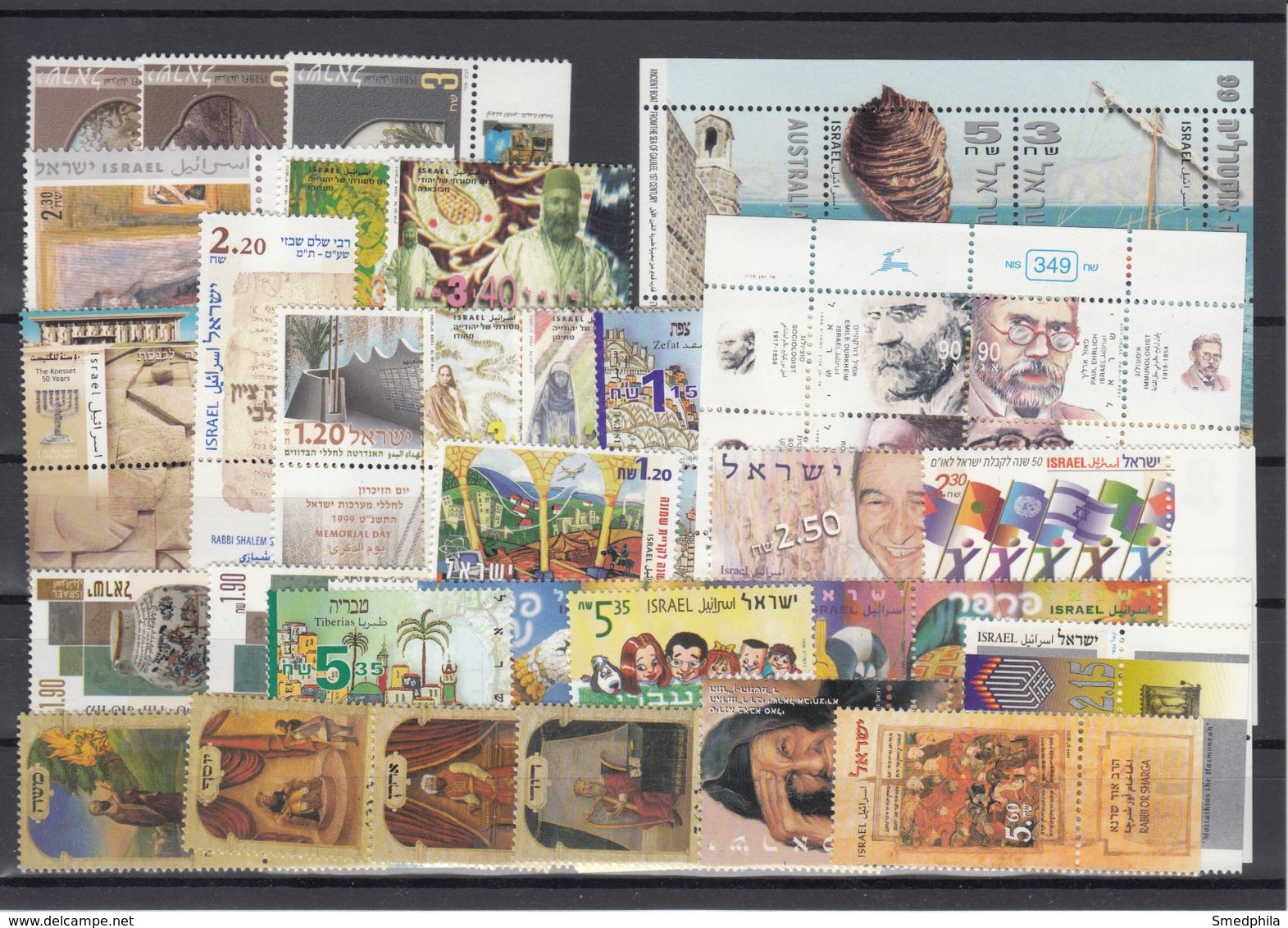 Israel 1999 - Year Collection MNH ** With Tabs - Colecciones & Series