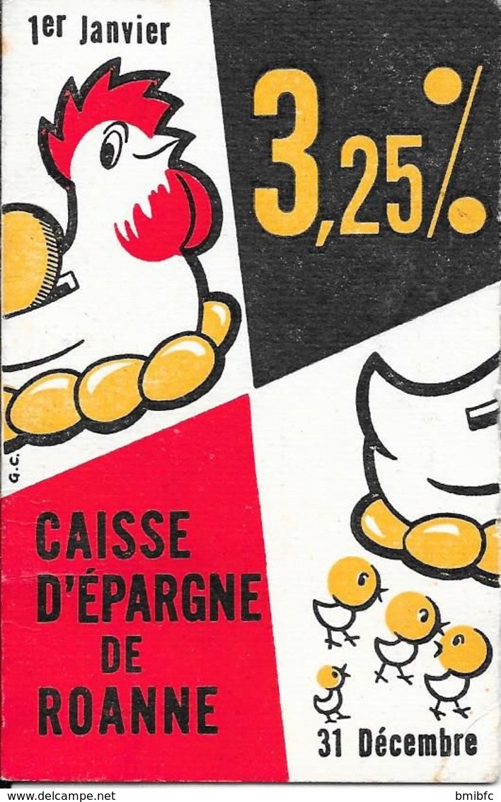 Calendrier De 1958 Caisse D'Epargne De ROANNE - Caisse Centrale 33, Rue Brison Tél 25.30 - Small : 1941-60