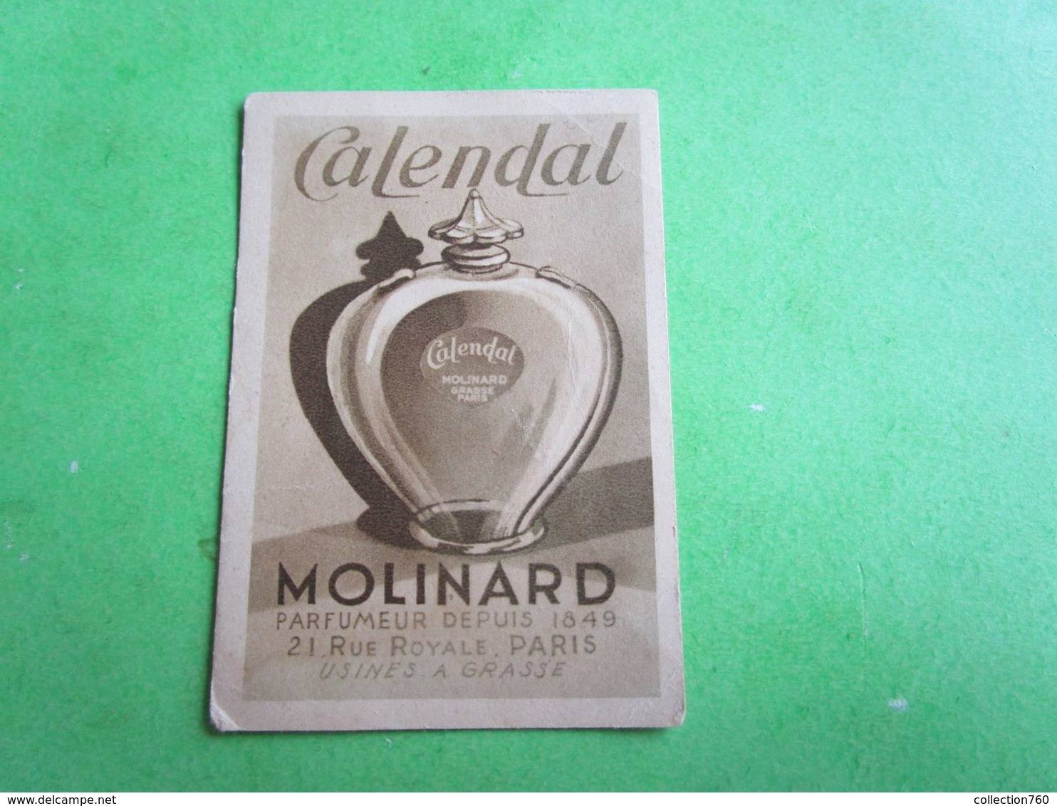 MOLINARD - CALENDAL -  Carte Parfumée - Anciennes (jusque 1960)