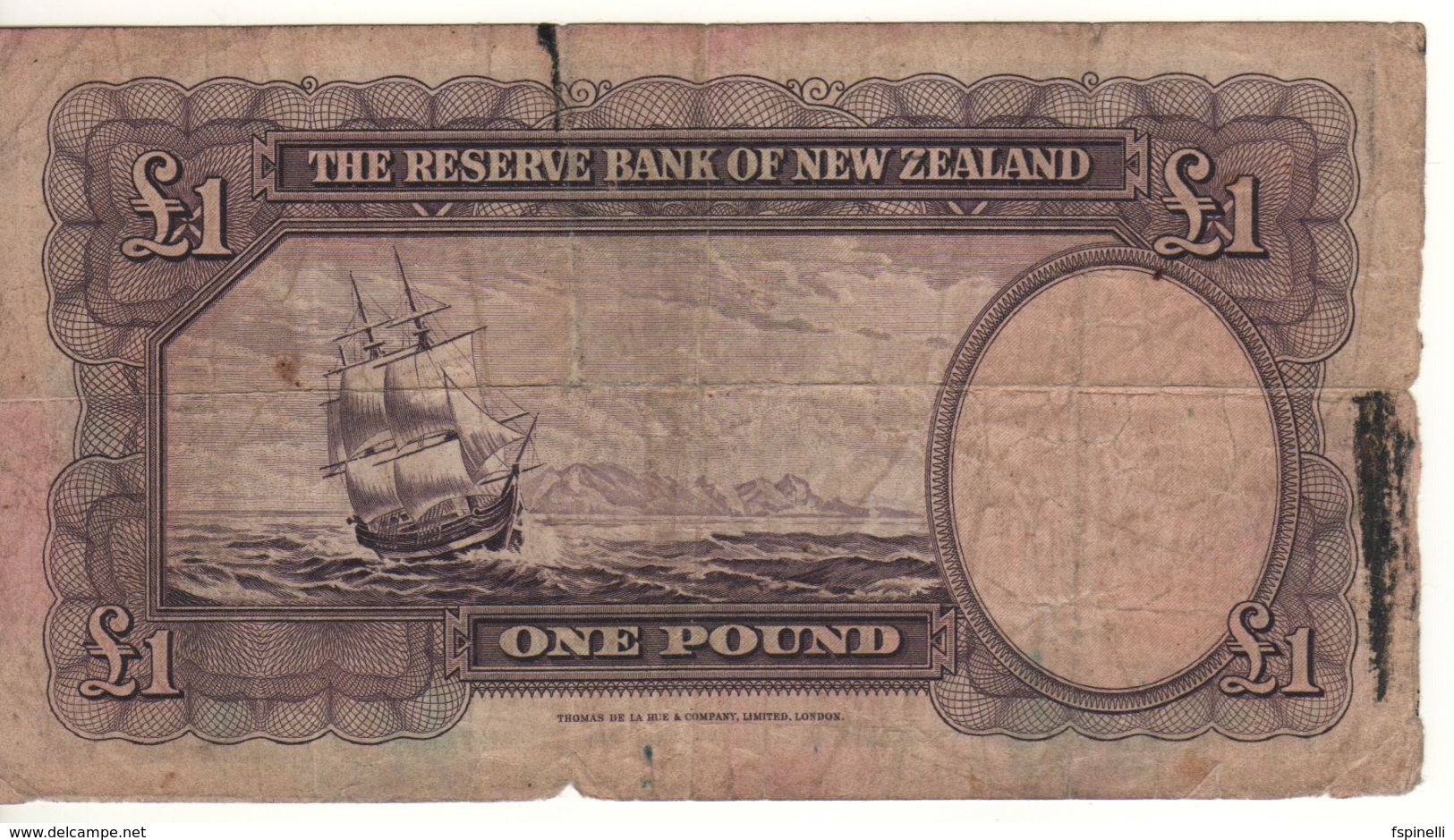 NEW ZEALAND   1 Pound   ( Captain Cook )  P159a  Sign.  Hanna - Neuseeland