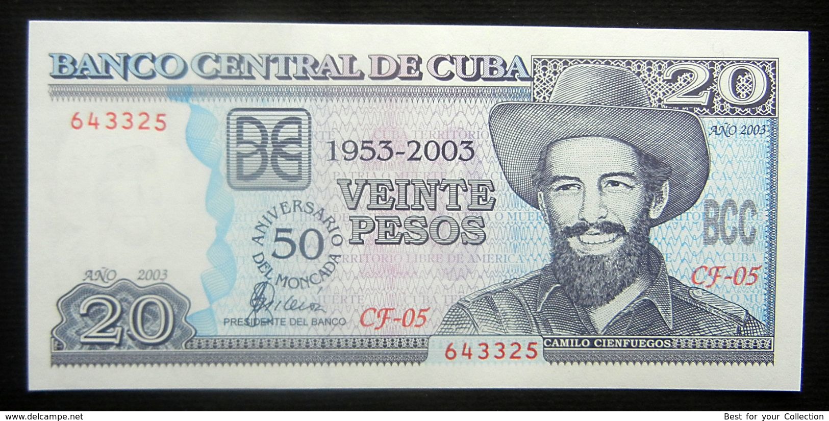 * Cuba 20 Pesos Commemorative 2003 ! UNC ! #10 - Cuba