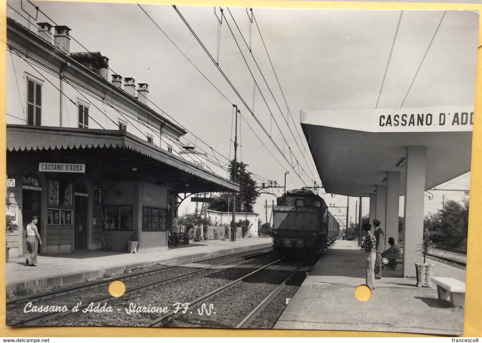 1956 Cassano D’Adda Stazione Ferroviaria / Milano - Stations With Trains