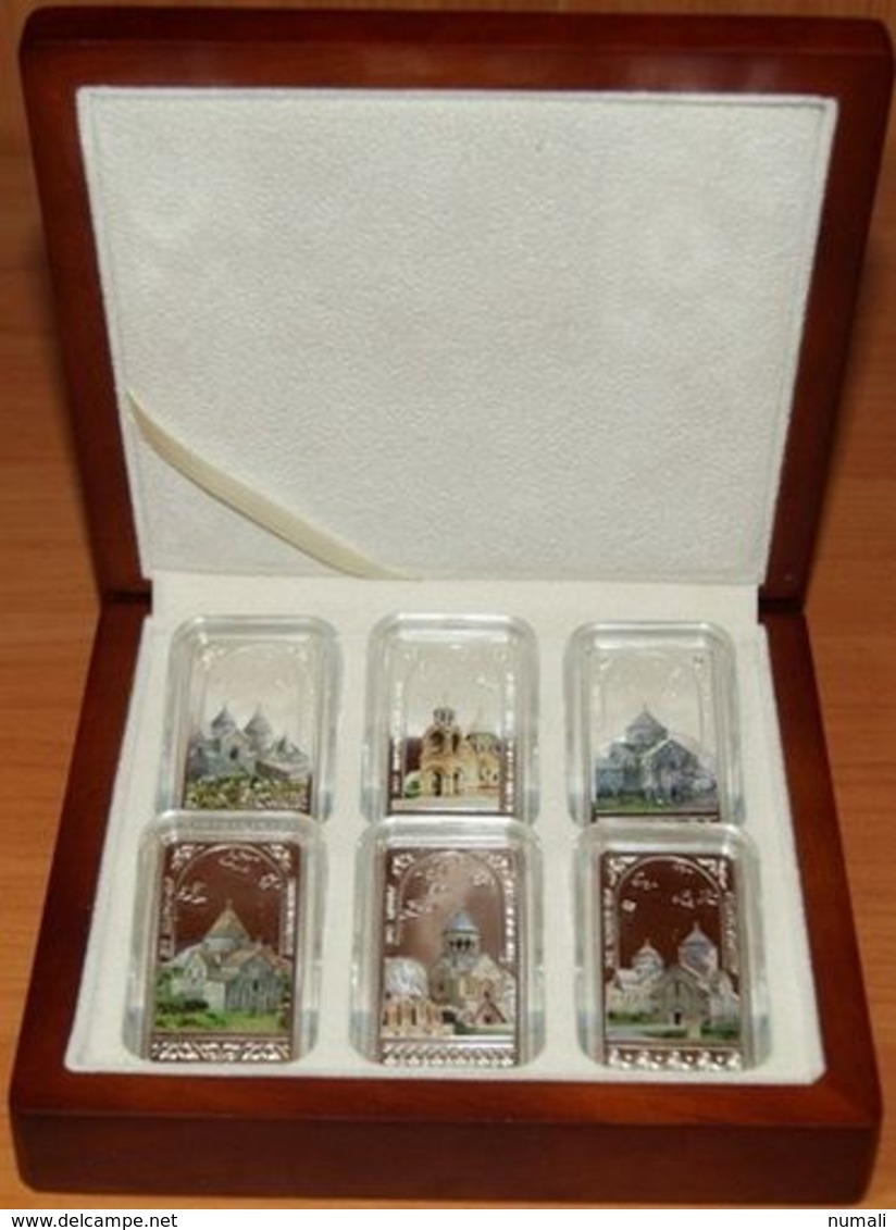 ARMENIA 1000 DRAM SILVER COIN PROOF 2012 Armenian Monasteries And Churches Set - Armenien